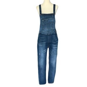 Free People Slim Fit Denim Bib Overalls
